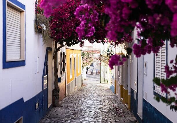 a view of a safe smaller town in Algarve