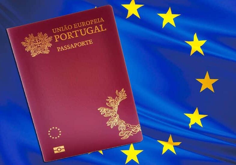 Portugal dual citizenship with EU flag 